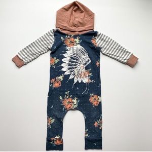 Rags to Raches hooded onesie